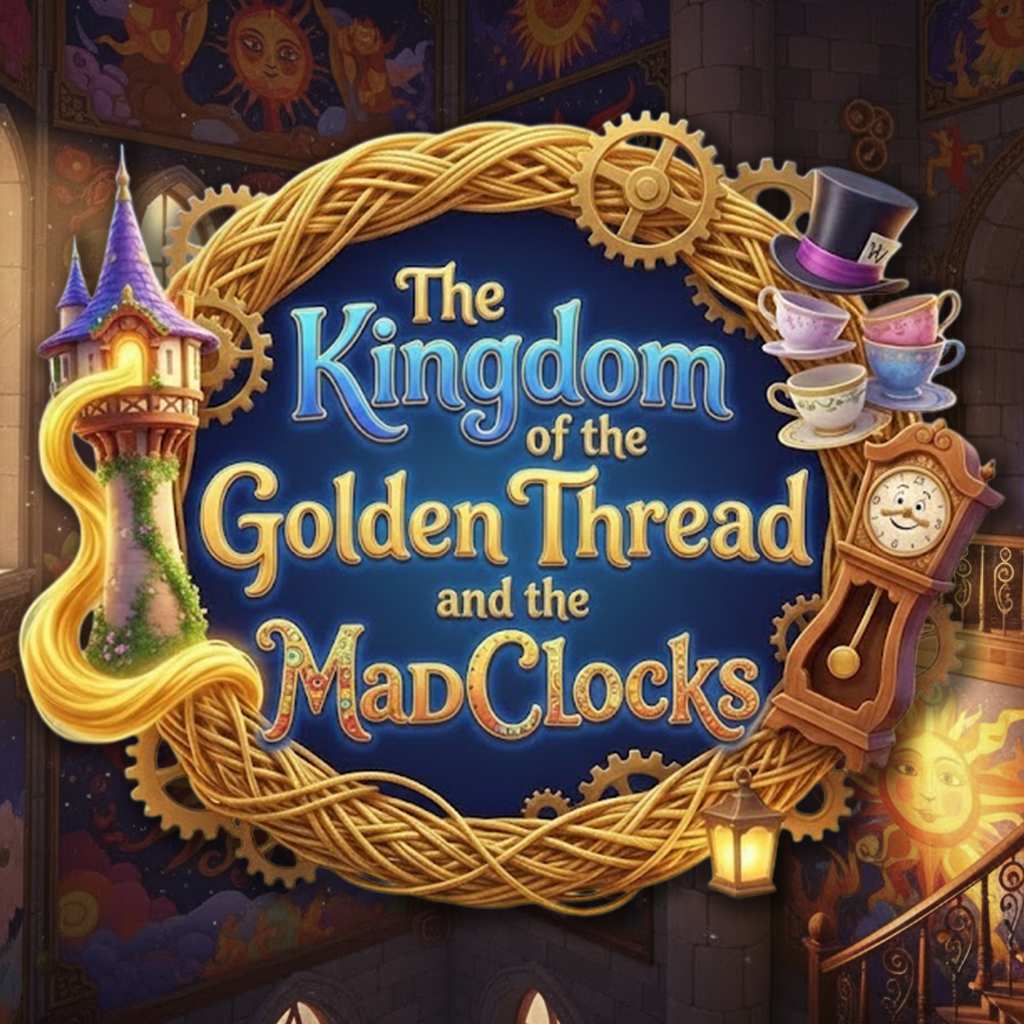 Okładka gry The Kingdom of the Golden Thread and the MadClocks na Nintendo Switch