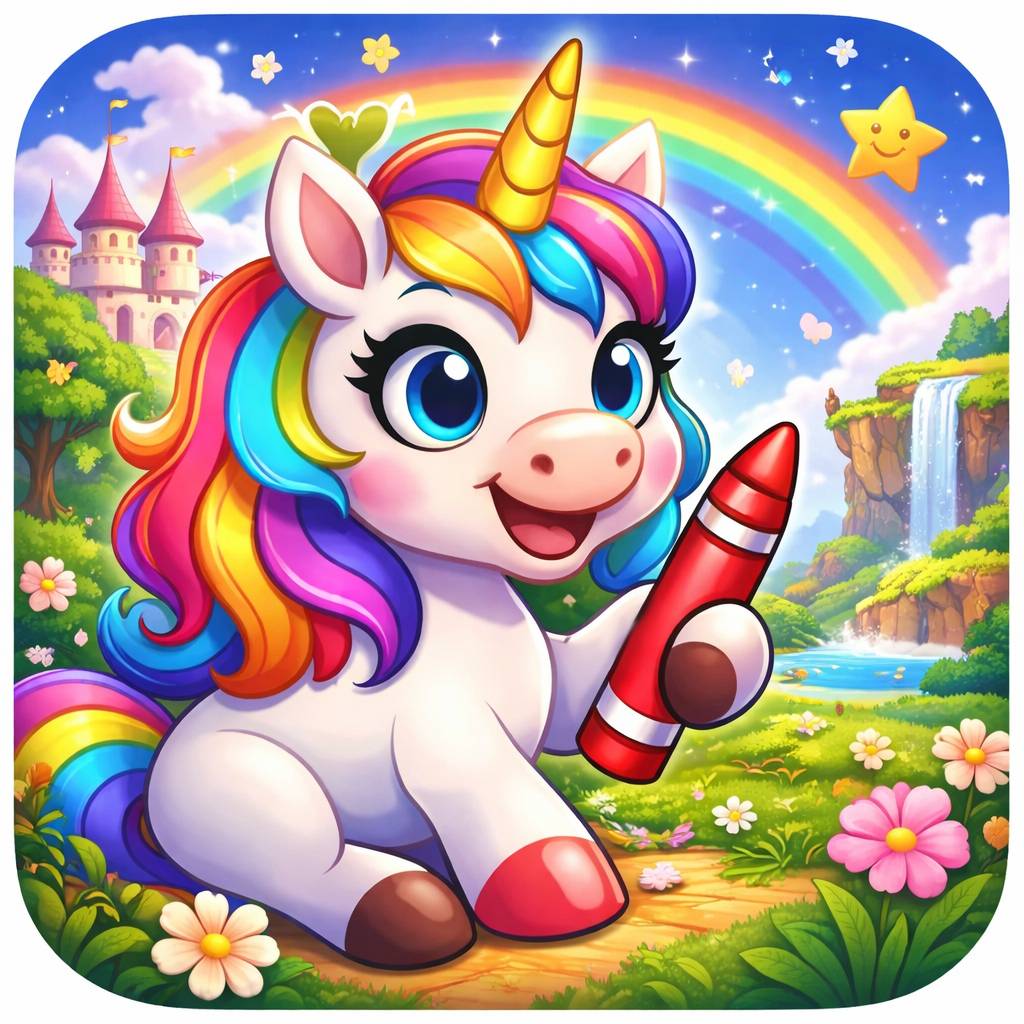 Animal Coloring Book for Kids & Toddlers: Unicorns