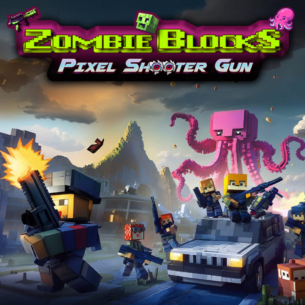 Copertina di Zombie Blocks: Pixel Shooter Gun