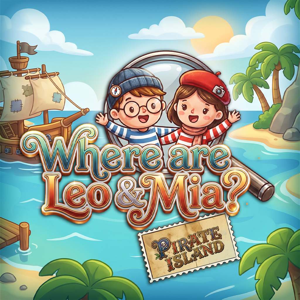 Okładka gry Where are Leo and Mia? Pirate Island na Nintendo Switch