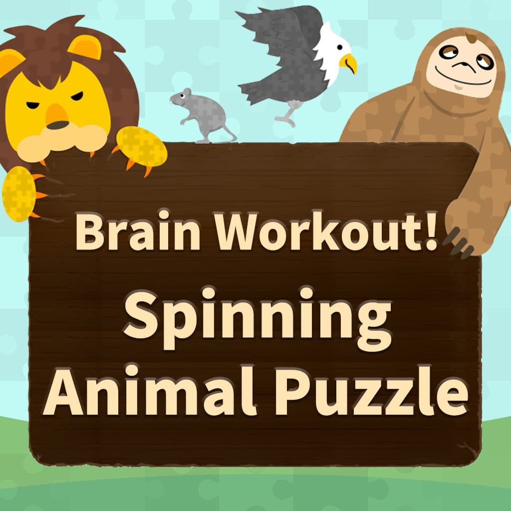 Brain Workout! Spinning Animal Puzzle