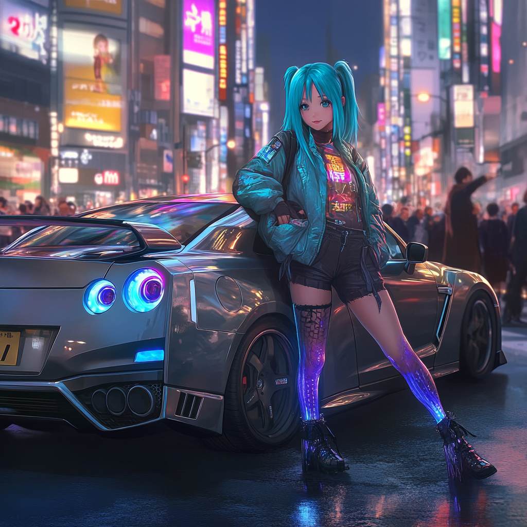 Anime Girls: JDM Car Passion Puzzle