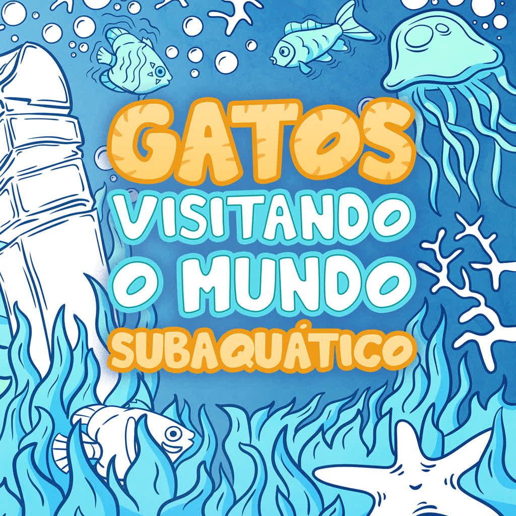 Gatos Visitando o Mundo Subaquático
