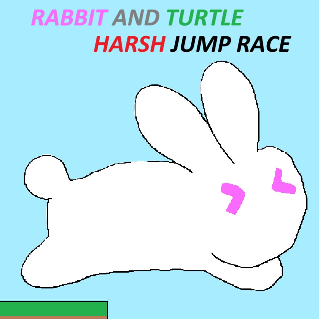 Okładka gry RABBIT AND TURTLE HARSH JUMP RACE na Nintendo Switch
