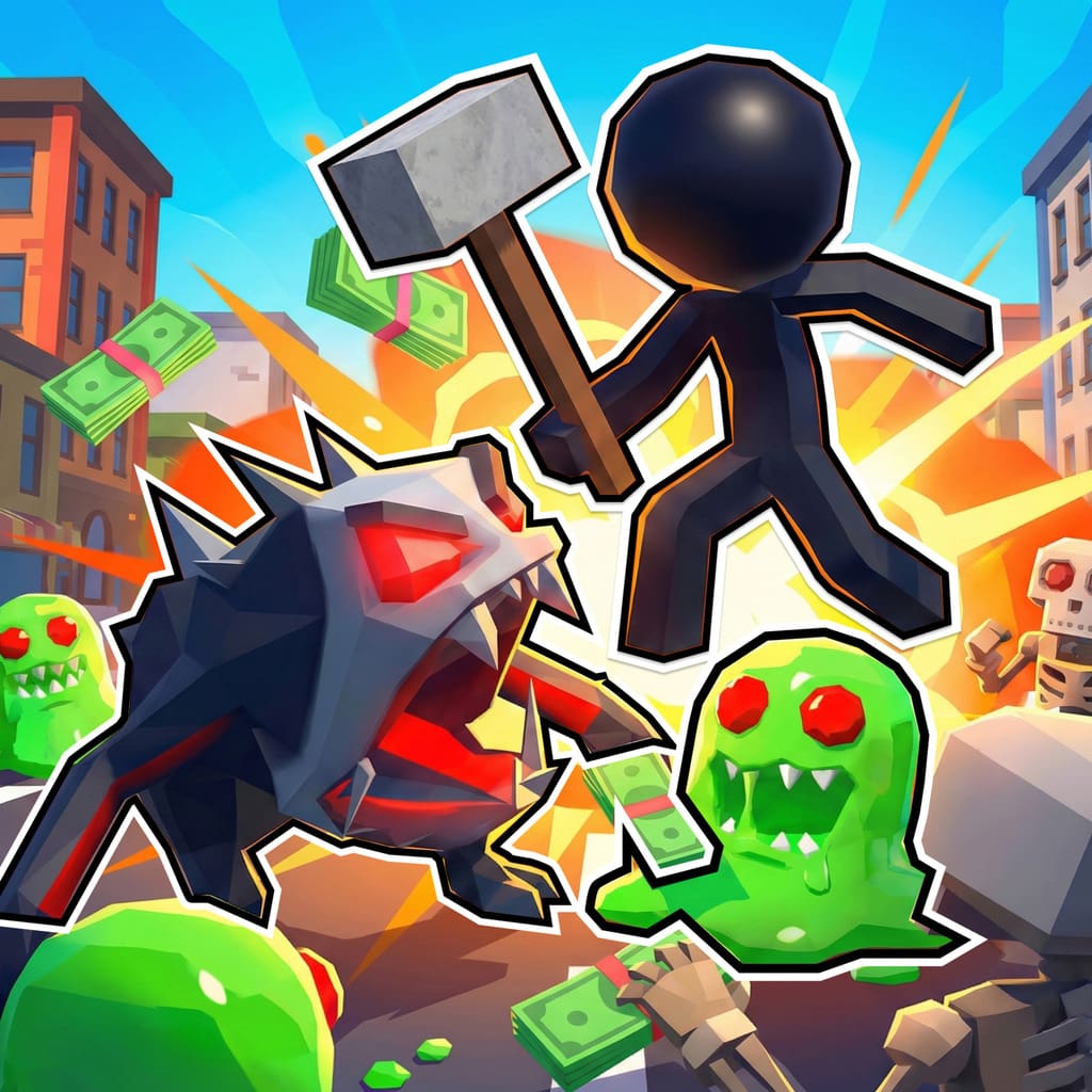 Okładka gry Stickman Monster Battle 3D na Nintendo Switch