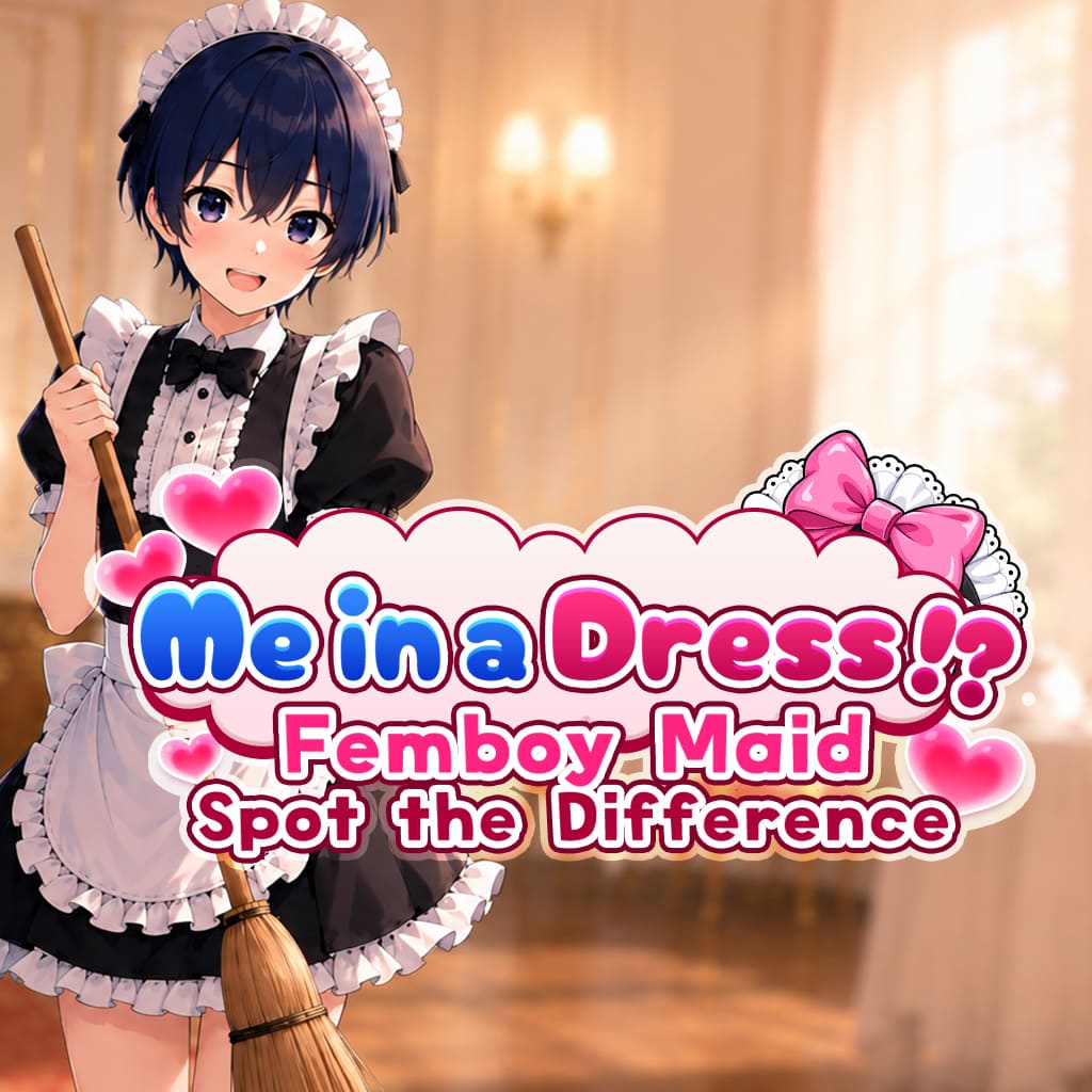 Okładka gry Me in a Dress!? Femboy Maid: Spot the Difference na Nintendo Switch