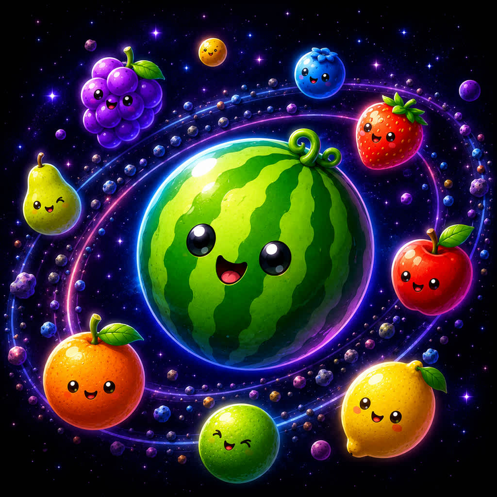 Okładka gry Big Watermelon Galaxy na Nintendo Switch