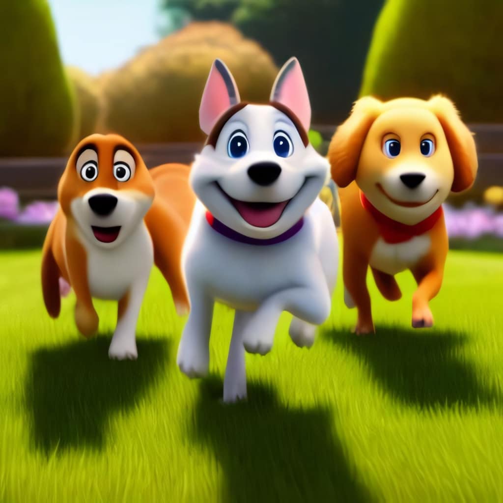 DOG RACING - LOVELY PET FRIENDS PAW