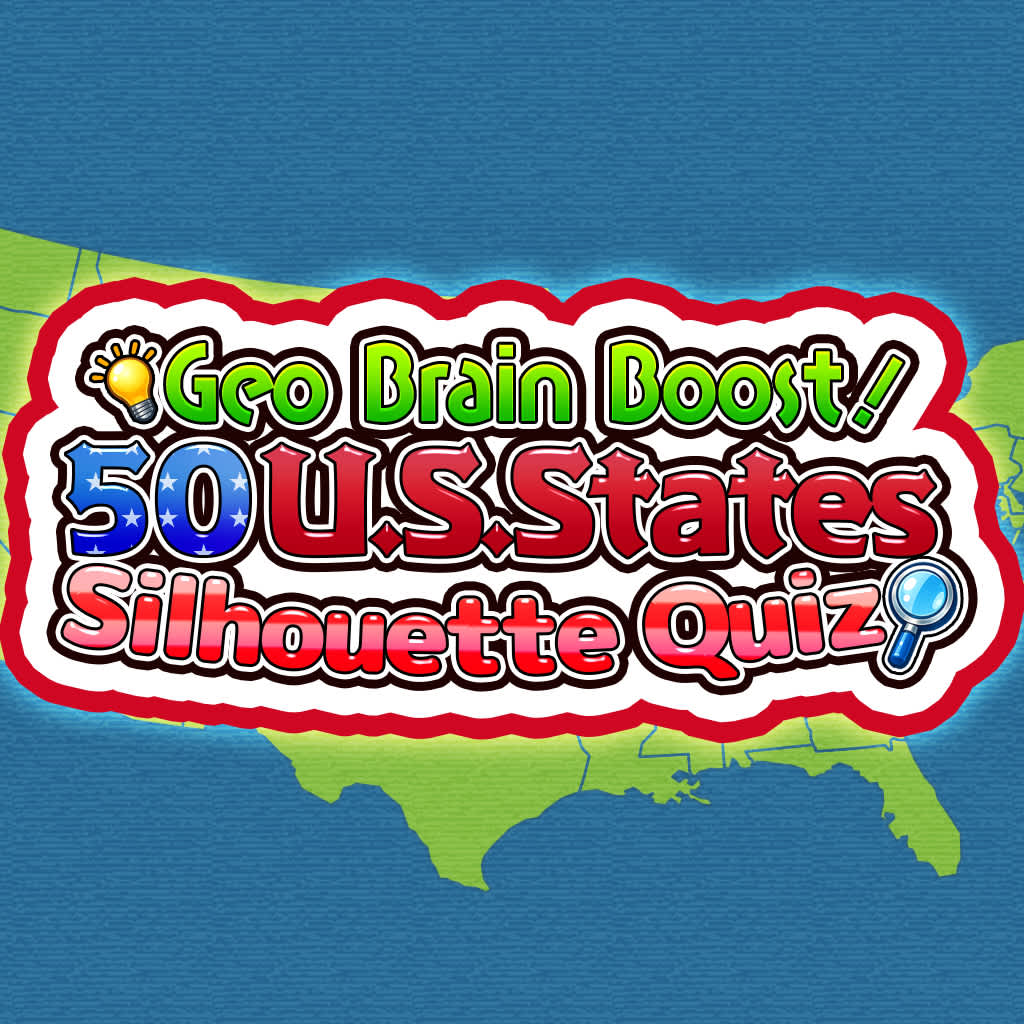Geo Brain Boost! 50 U.S. States Silhouette Quiz