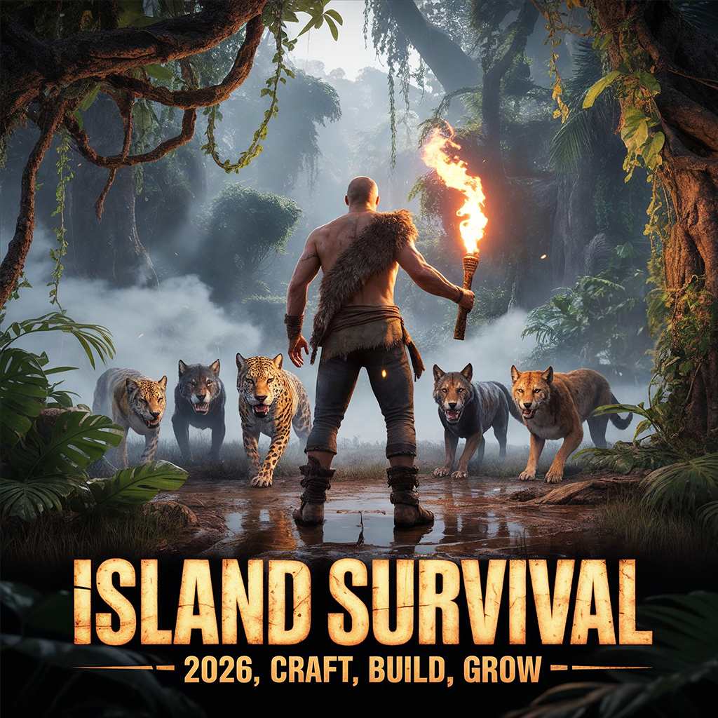 Okładka gry Island Survival 2026: Craft, Build, Grow na Nintendo Switch