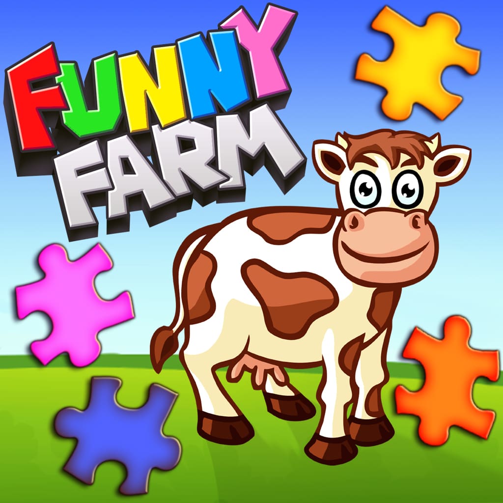 Funny Farm - Engraçado jogo de quebra-cabeça de animais de fazenda para crianças e bebês