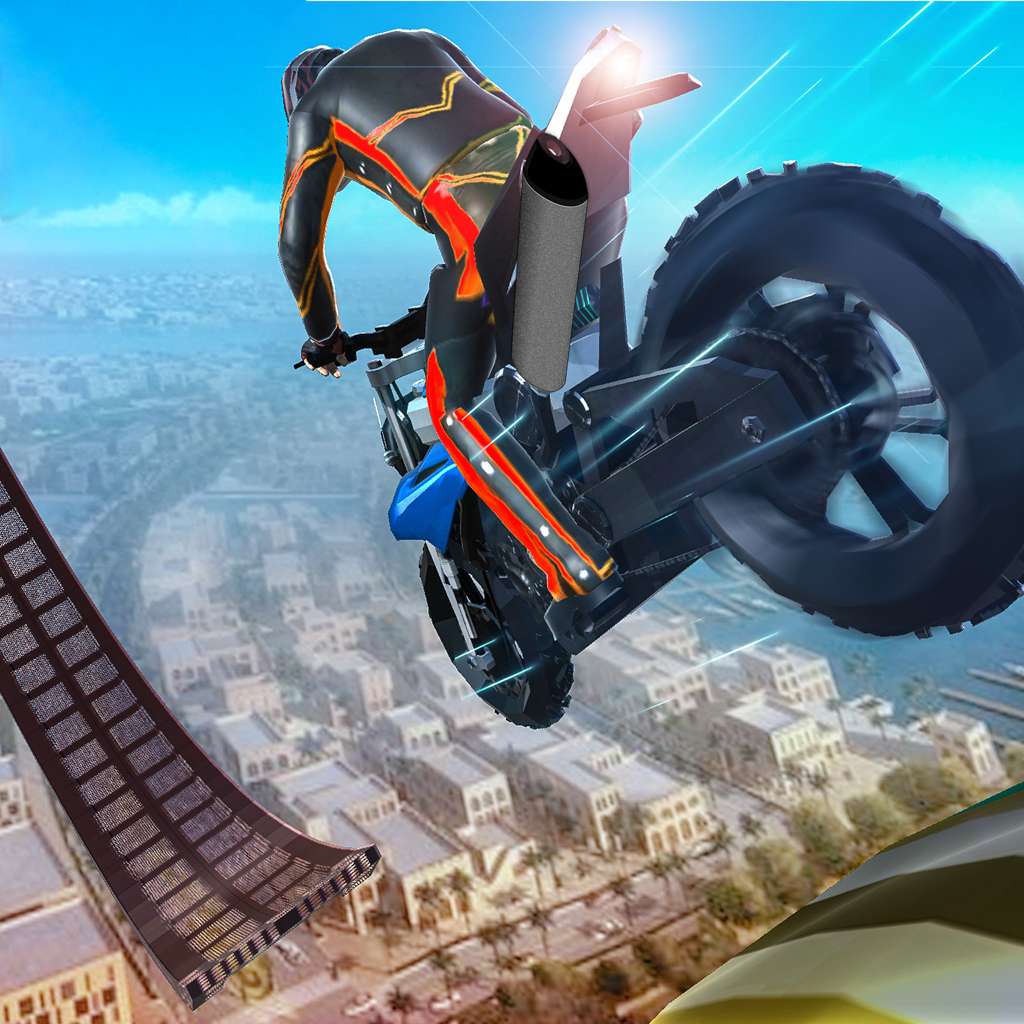 Mega Ramp Moto - Dirt Bike Stunts Simulator