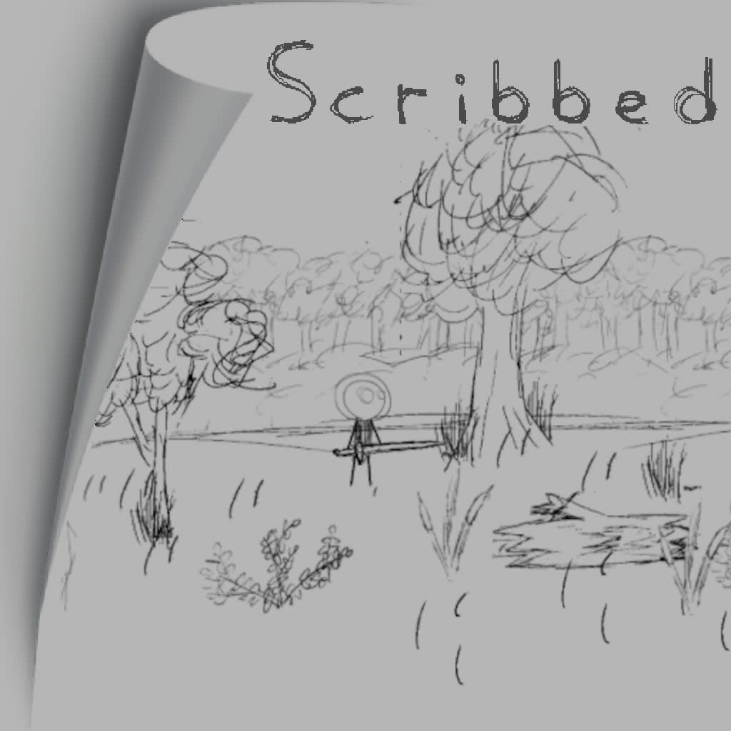 scribbled