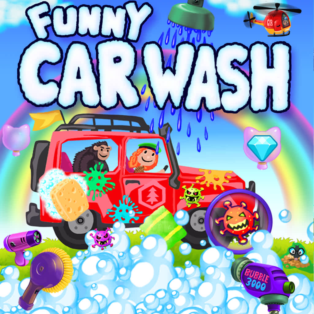 Funny Car Wash - caminhões e carros jogo ação RPG carwash garagem para crianças e bebês