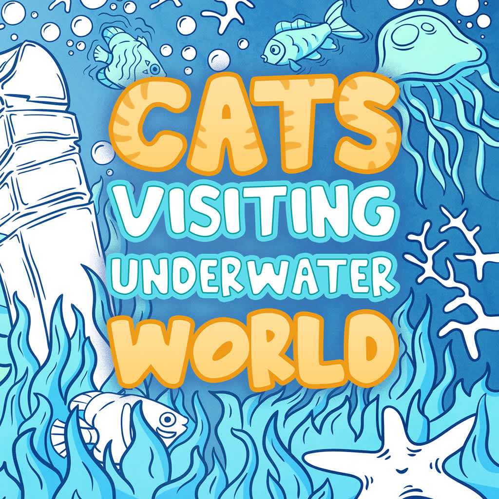Cats Visiting Underwater World
