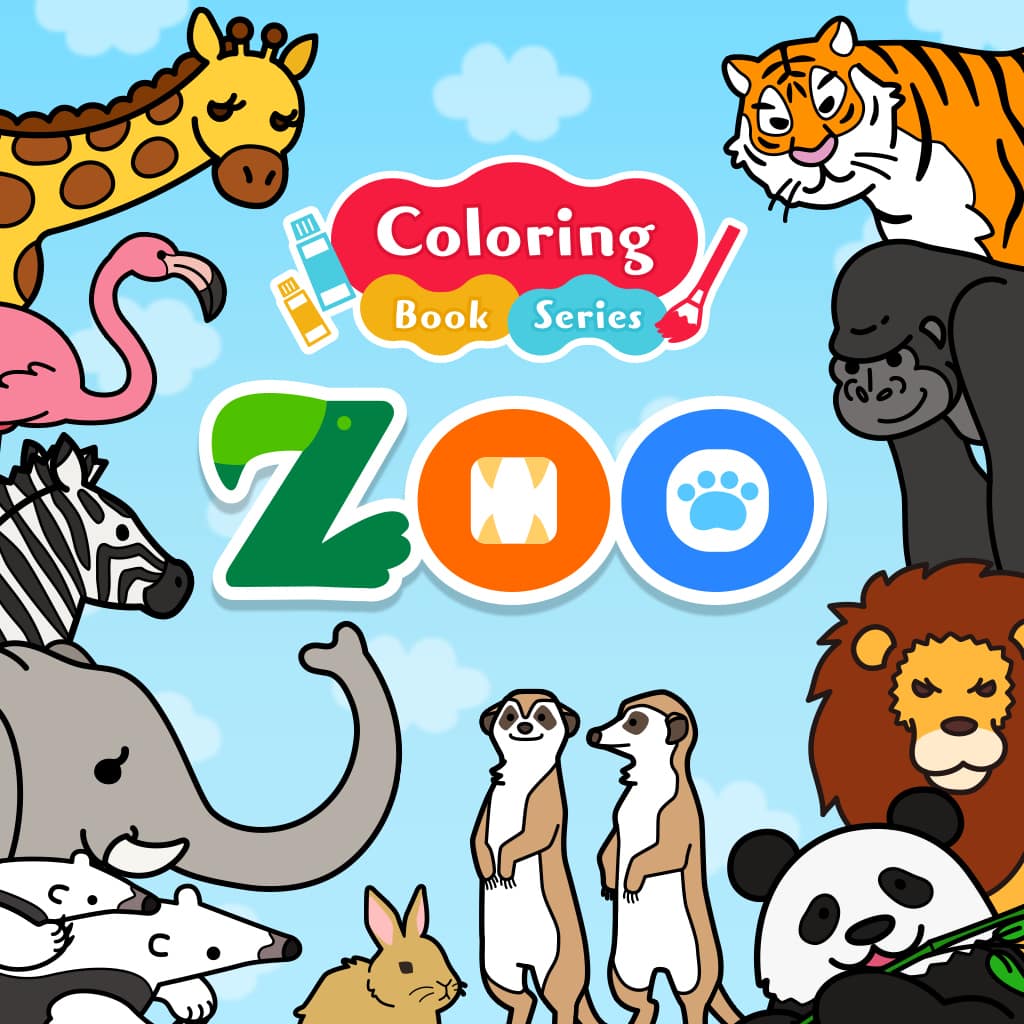 Coloring book series Zoo
