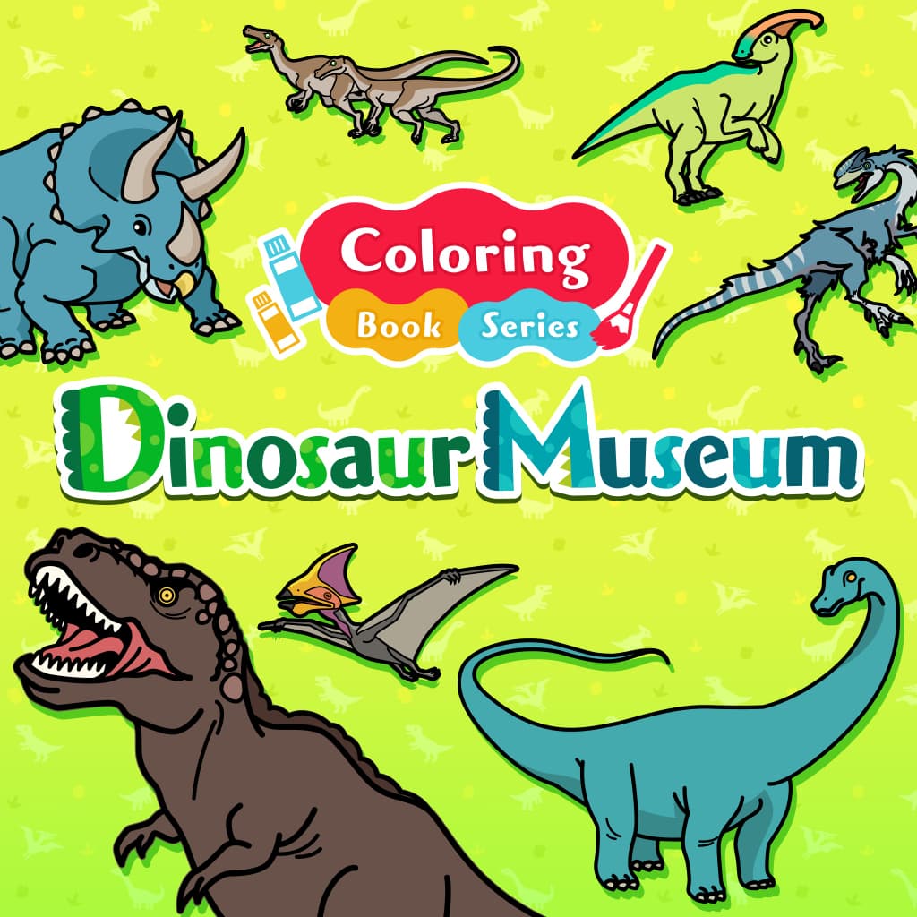 Coloring book series Dinosaur Museum