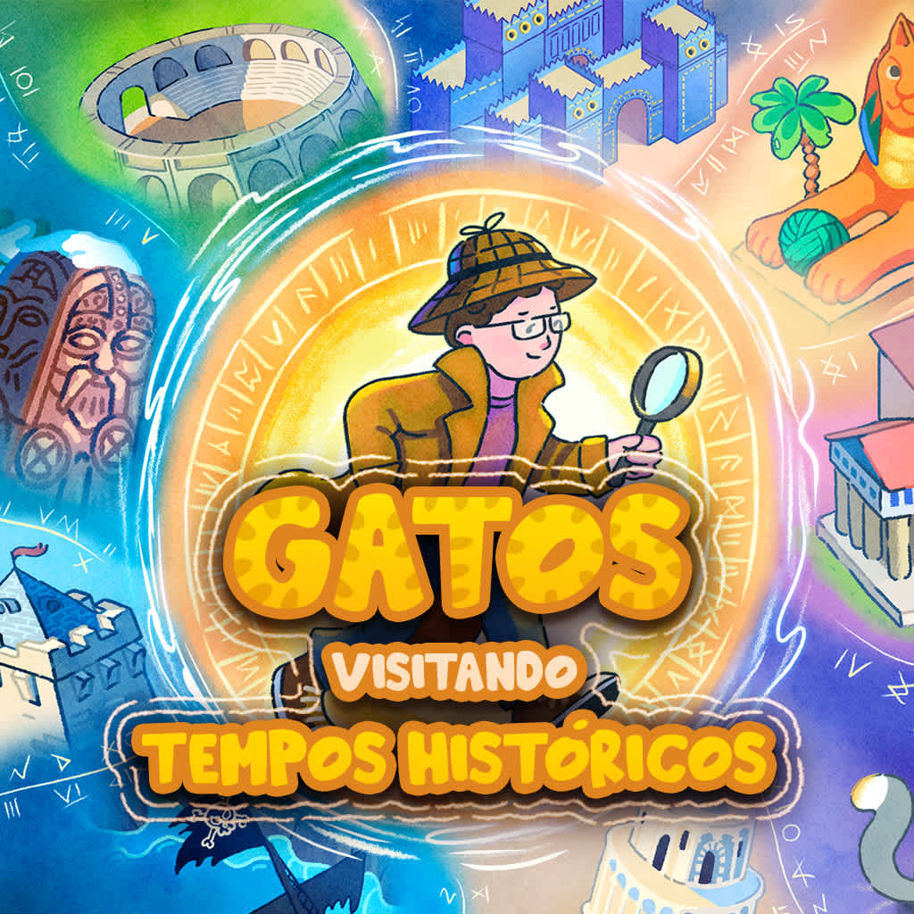 Gatos Visitando tempos Históricos