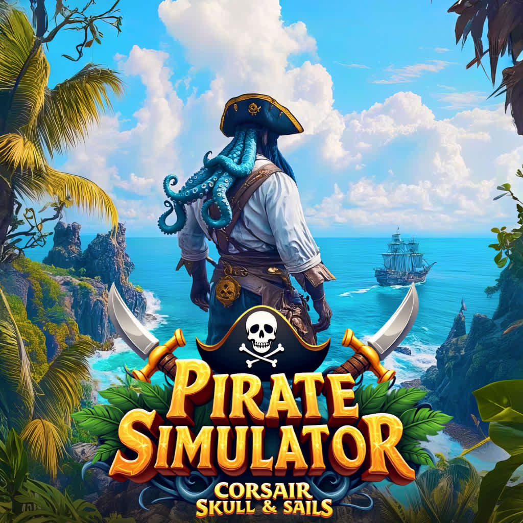 Okładka gry Pirate Simulator - Corsair Skull & Sails na Nintendo Switch