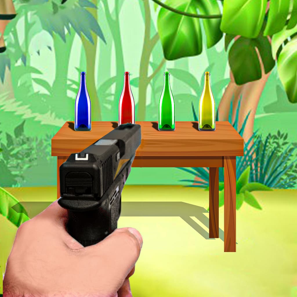 Counter Bottle Shooter-Pro Aim Master Target Bottle Shoot 3D Game Strike Pistol