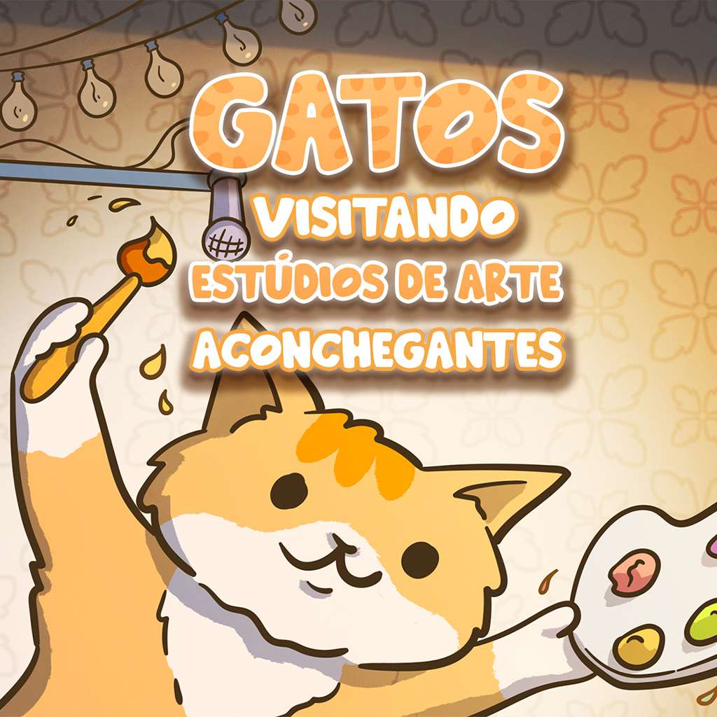 Gatos visitando estúdios de Arte aconchegantes