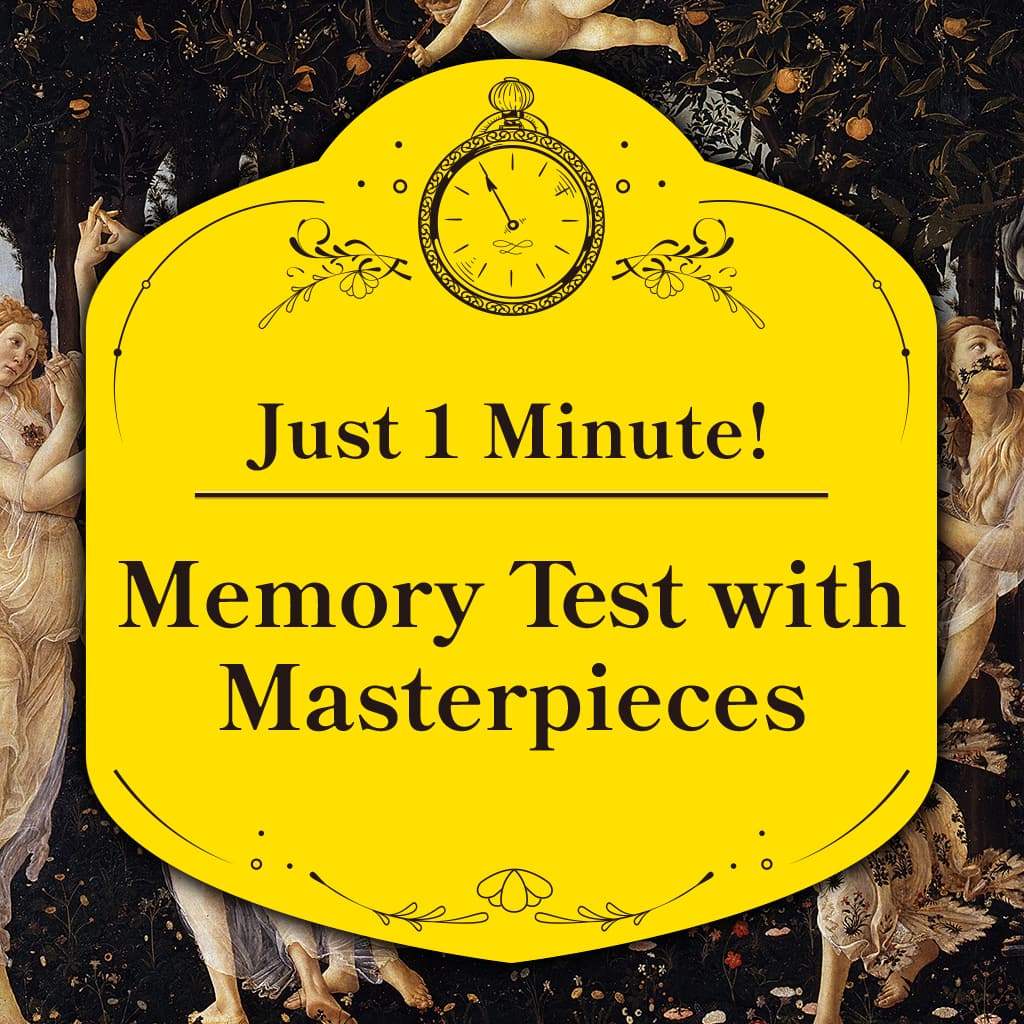 Just 1 Minute! Memory Test with Masterpieces
