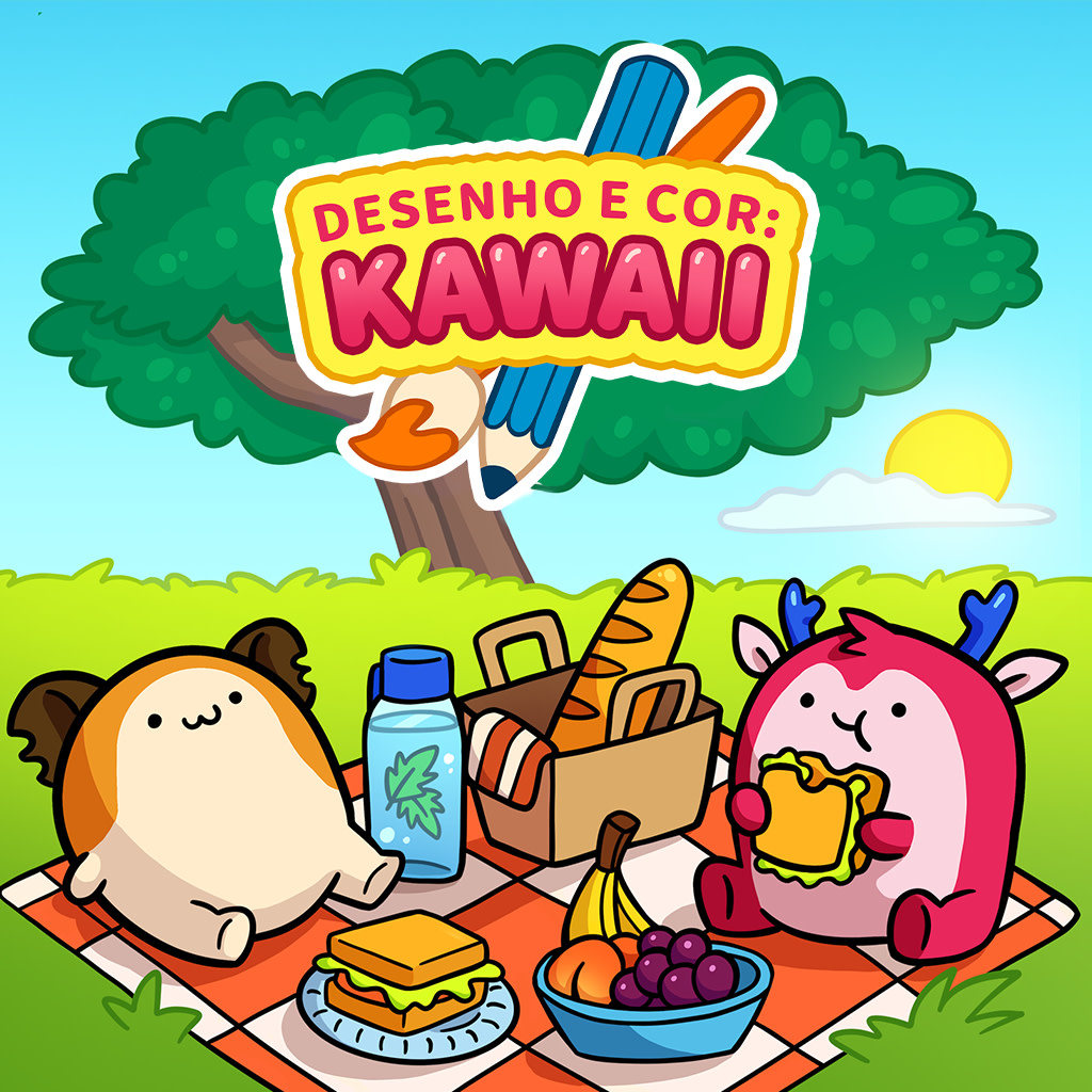 DRAW AND COLOR: KAWAII