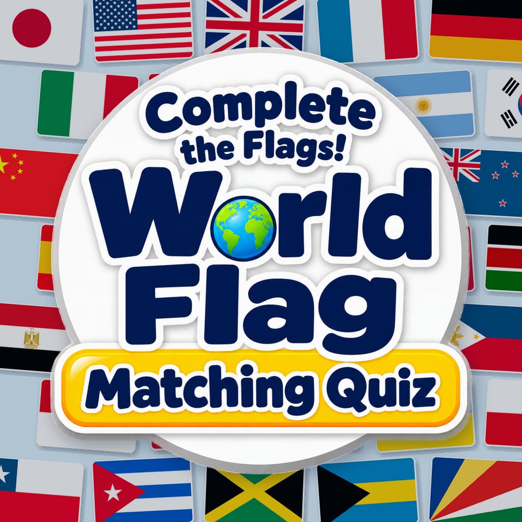 Copertina di Complete the Flags! World Flag Matching Quiz