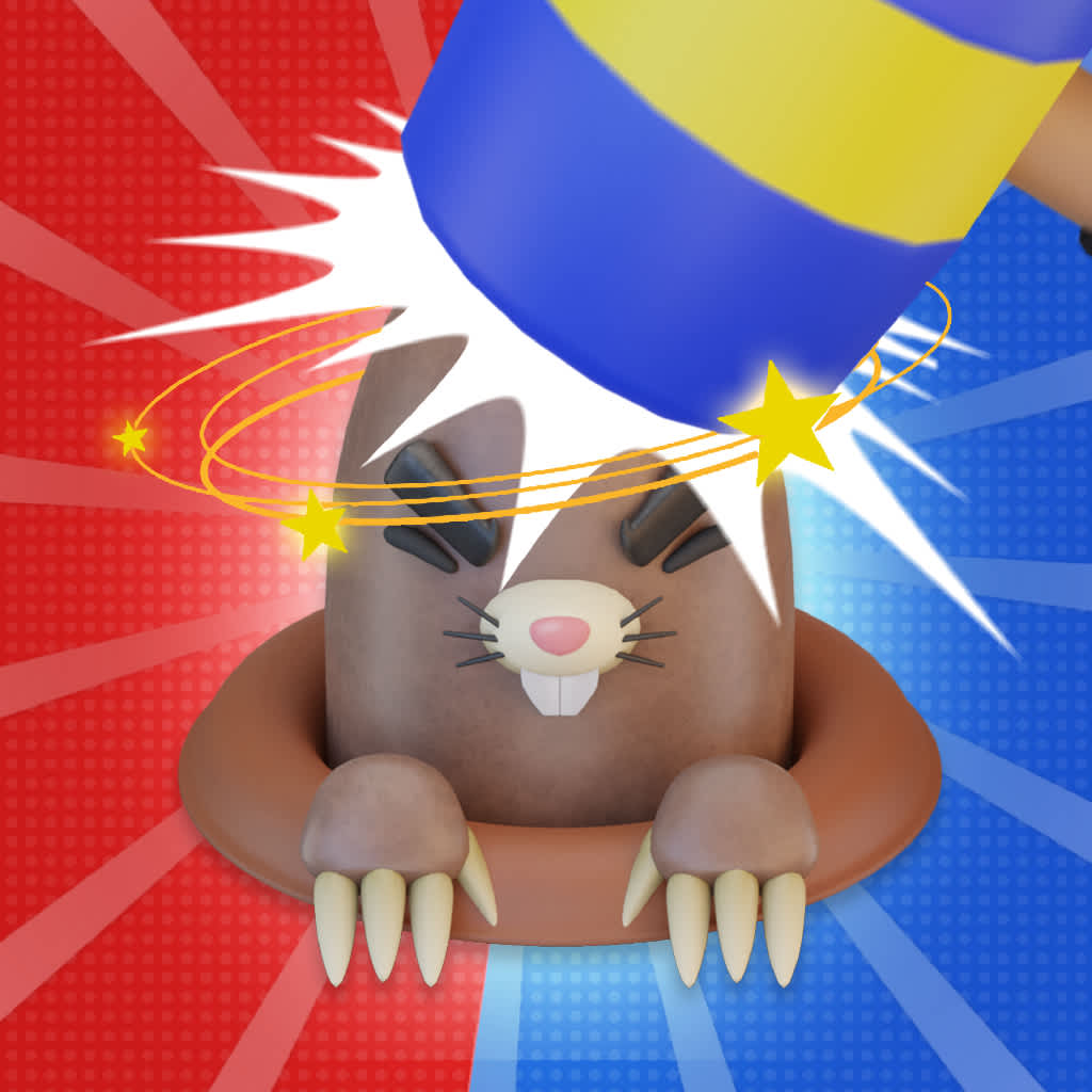 Whack first! - Fight the moles