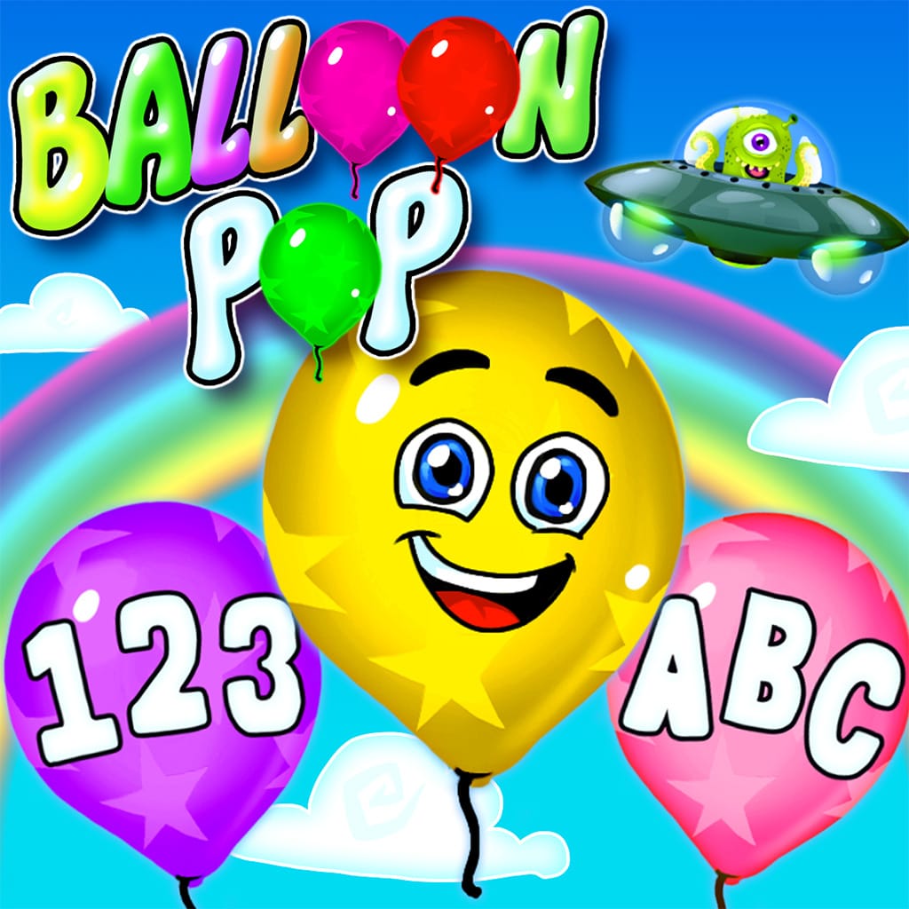 Balloon Pop - jogos de aprendizagem para crianças em idade pré-escolar e bebês - números, letras, formas, cores em 14 idiomas