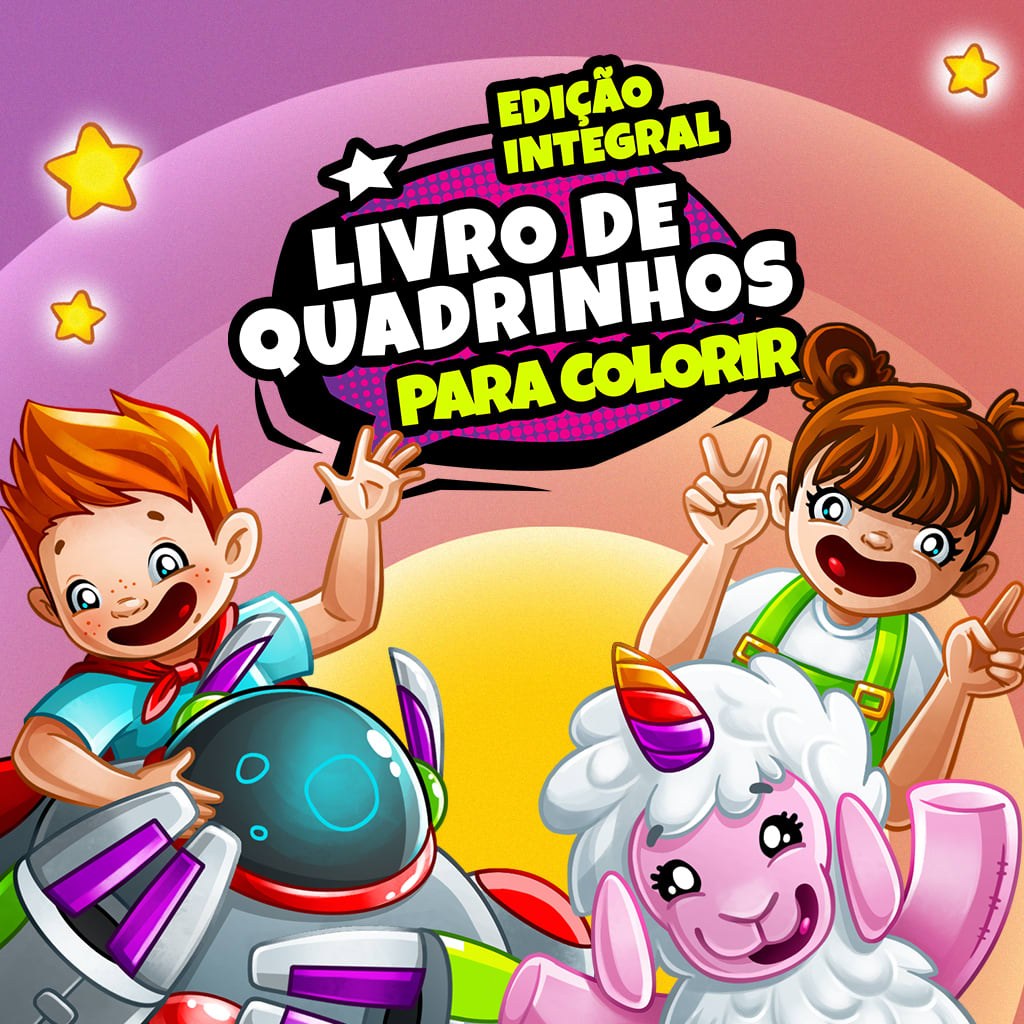 Livro de Quadrinhos Para Colorir - Edição Completa