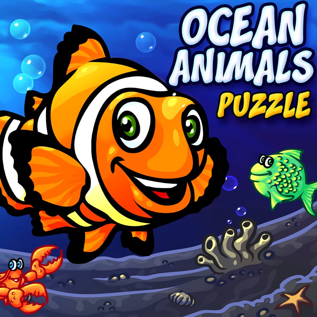 Ocean Animals Puzzle - quebra-cabeças de jogos de aprendizado de animais oceânicos pré-escolares para crianças e bebês