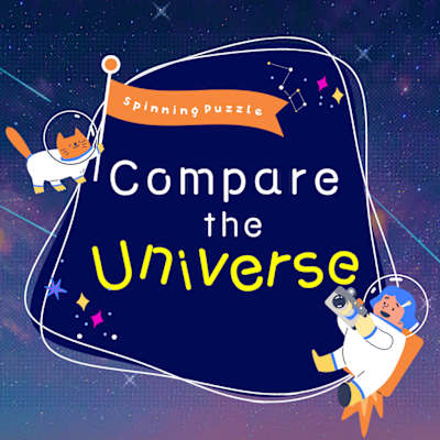 Spinning Puzzle　Compare the Universe