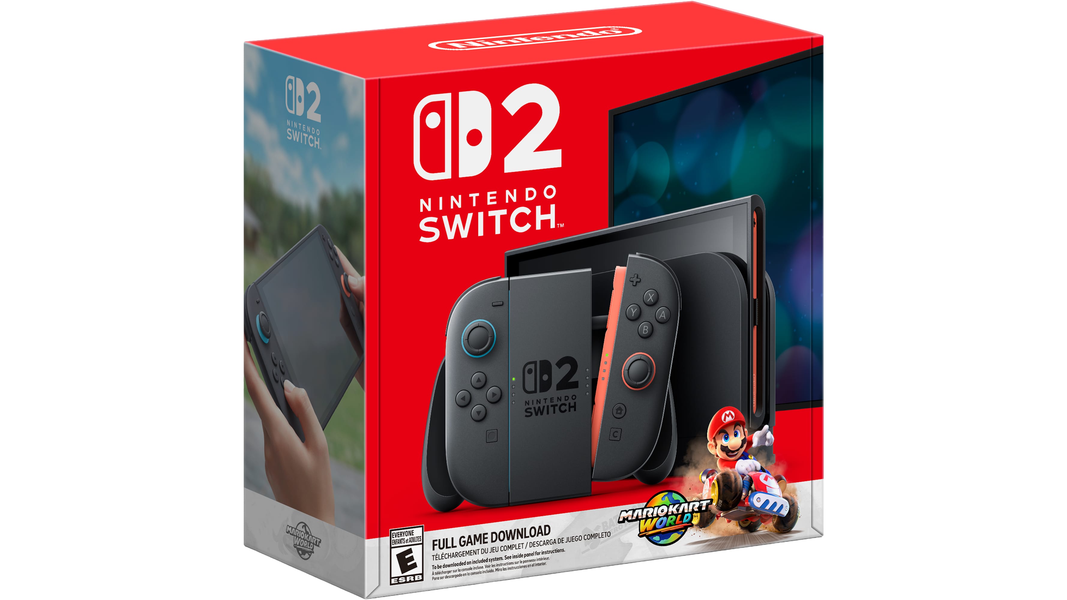 Nintendo switch 2 mario kart world bundle uradna embalaža paketa z vključeno igro