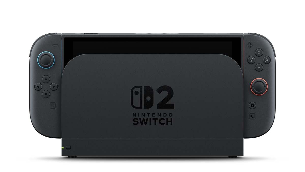 Nintendo Switch 2 docked with Joy-Con 2 attached