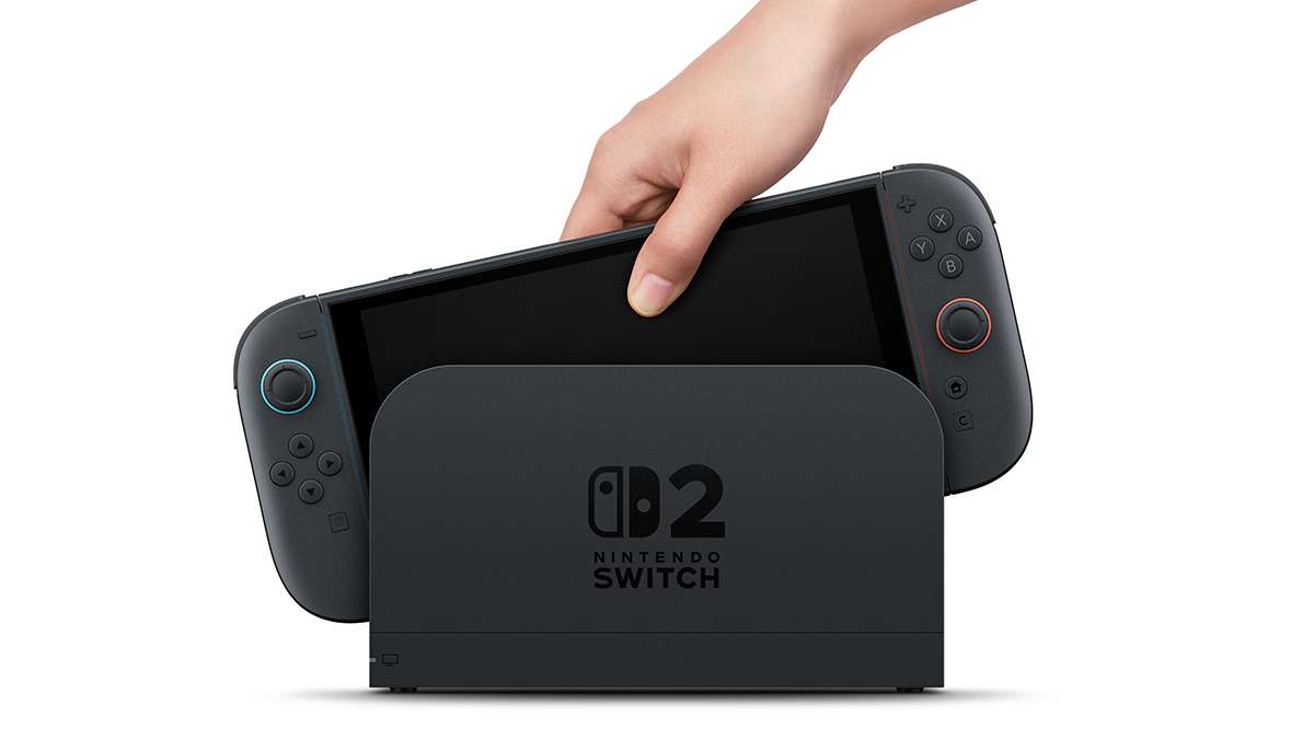 Nintendo Switch 2 being removed from dock