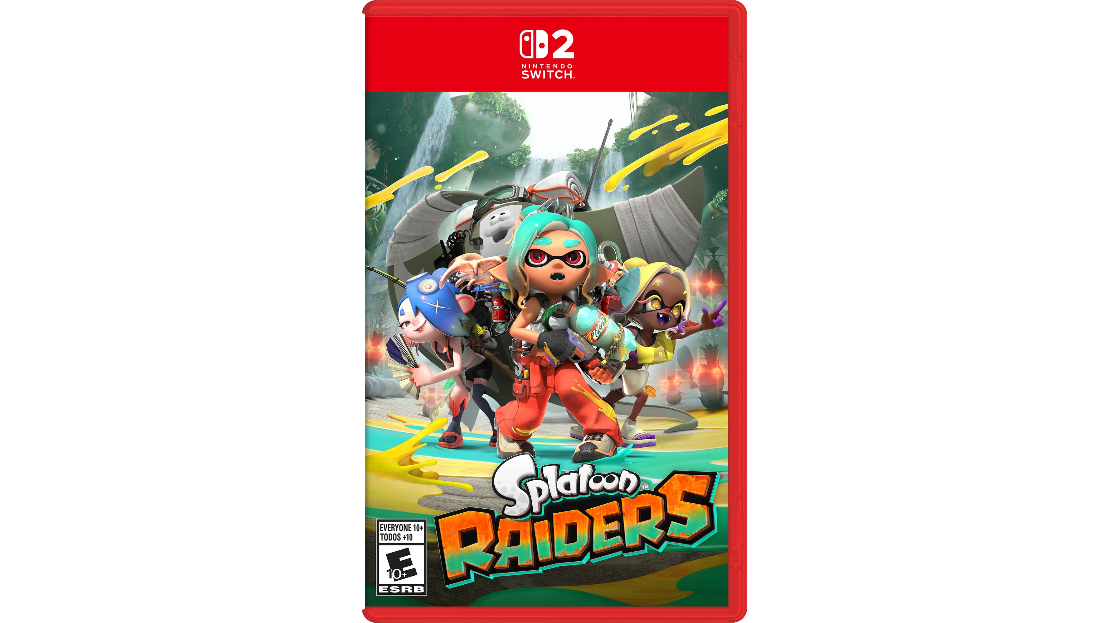 غلاف لعبة Splatoon Raiders الرسمي
