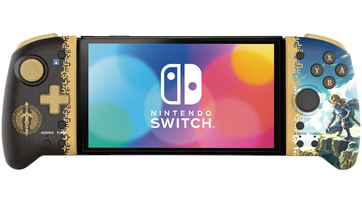 Hori split pad pro zelda tears of the kingdom edition sprednji pogled na nintendo switch