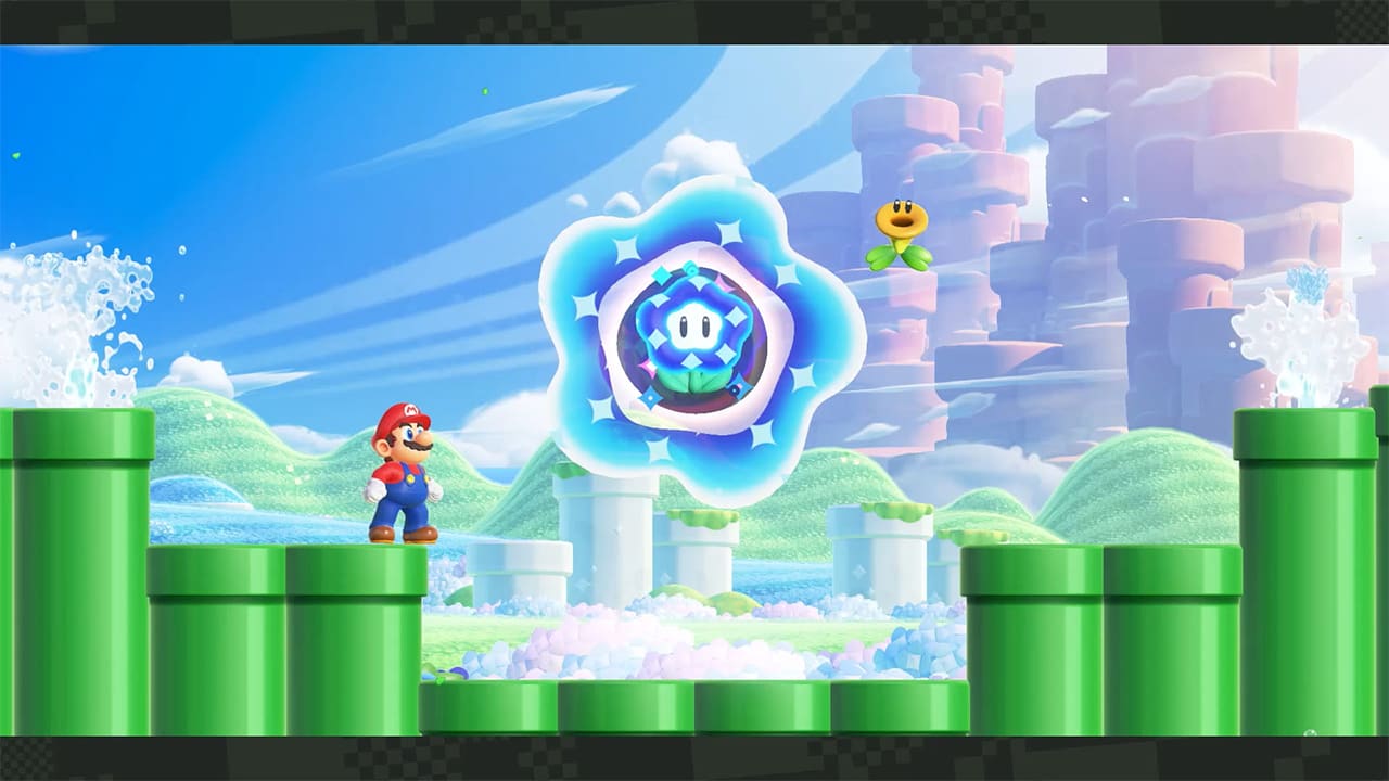 Super Mario Bros. Wonder Wonder Flower activation screenshot