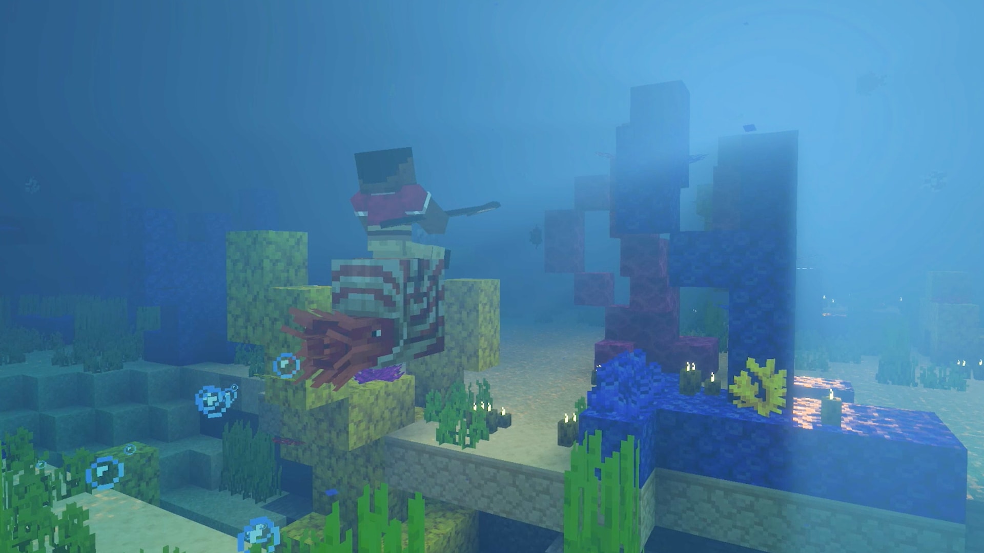 Minecraft landscape image from the official Nintendo Switch 2 announcement