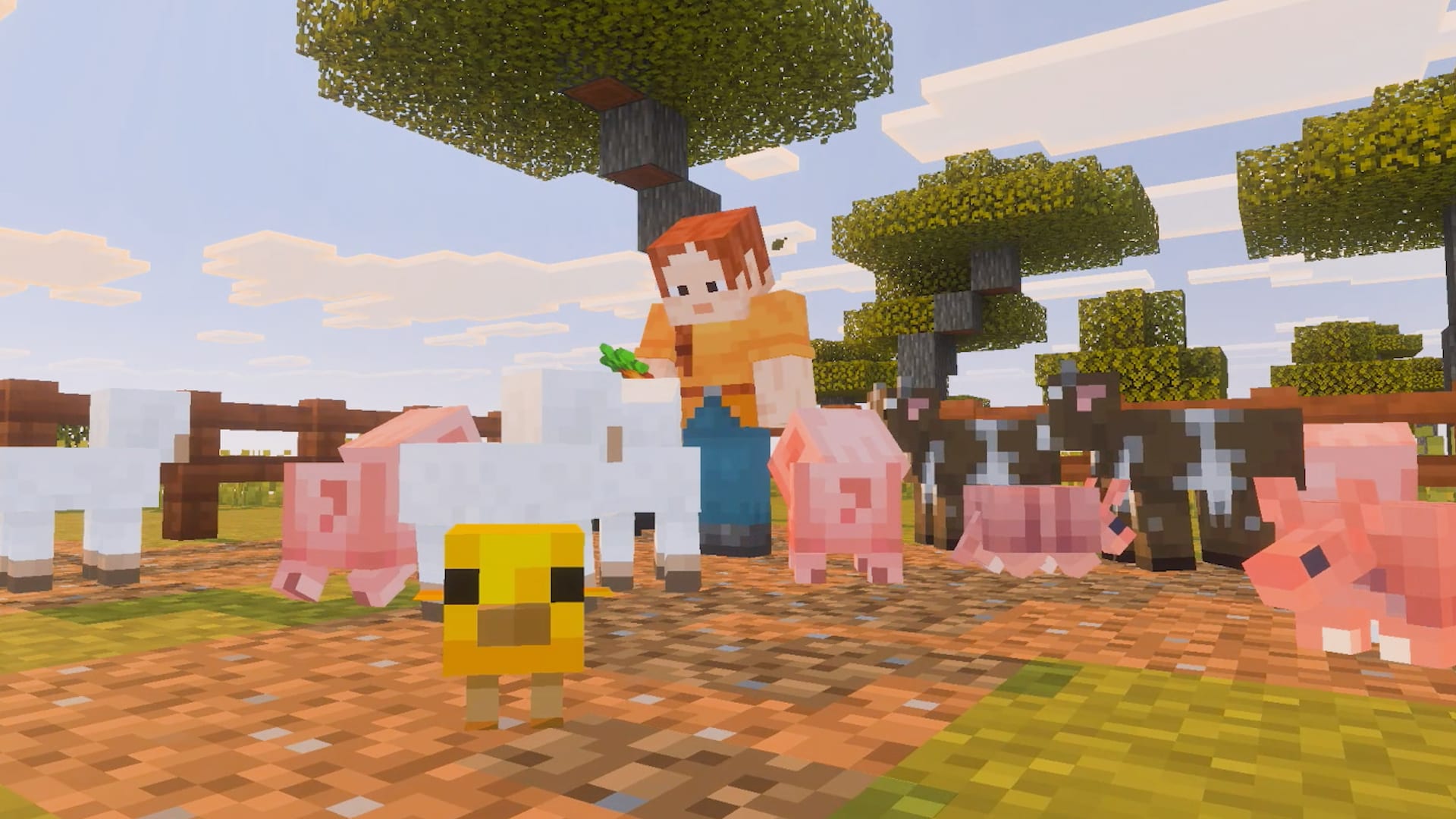 Minecraft building scene from Nintendo’s official Switch 2 gallery