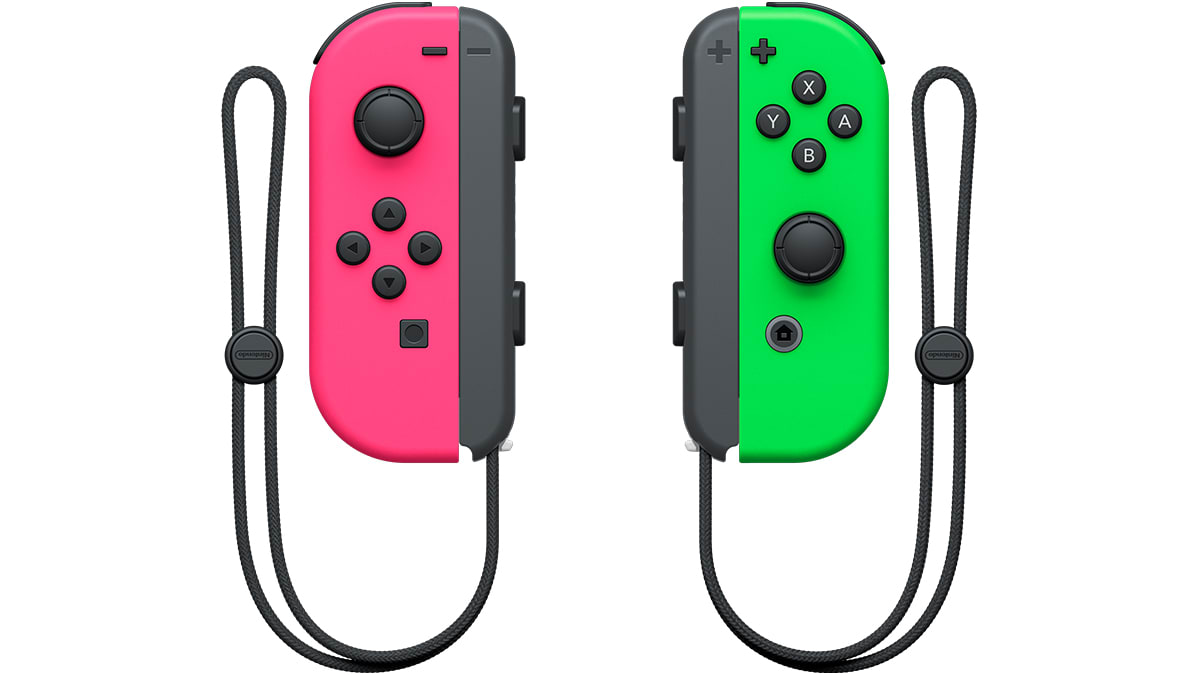 Nintendo joy-con neon pink in neon green krmilnika s paščkoma