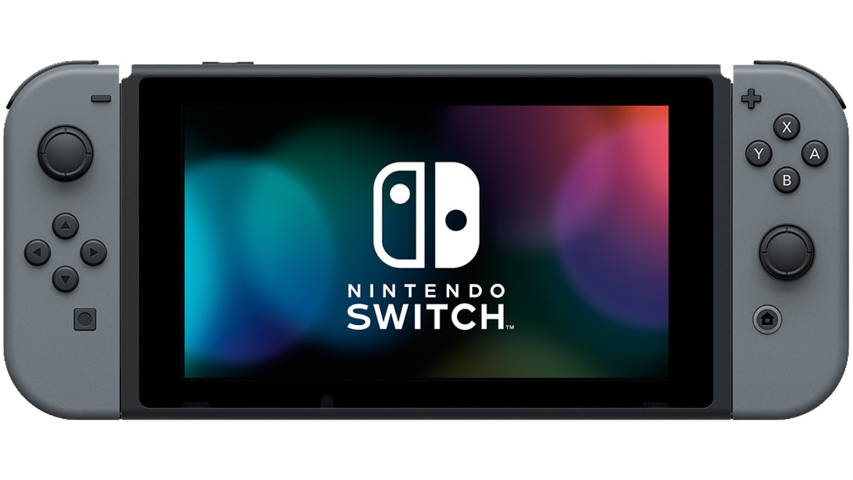 Nintendo switch v2 black sprednji pogled na 6,2-palčni zaslon