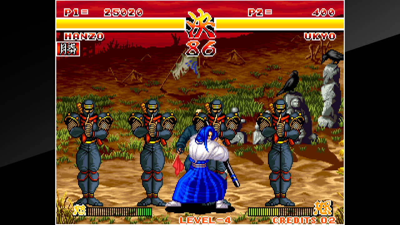 サムライスピリッツ → SAMURAI SPIRITS NEOGEO COLLECTION｜2020年『SAMURAI SPIRITS NEOGEO COLLECTION』｜ゲーム画面例（比較組 2）