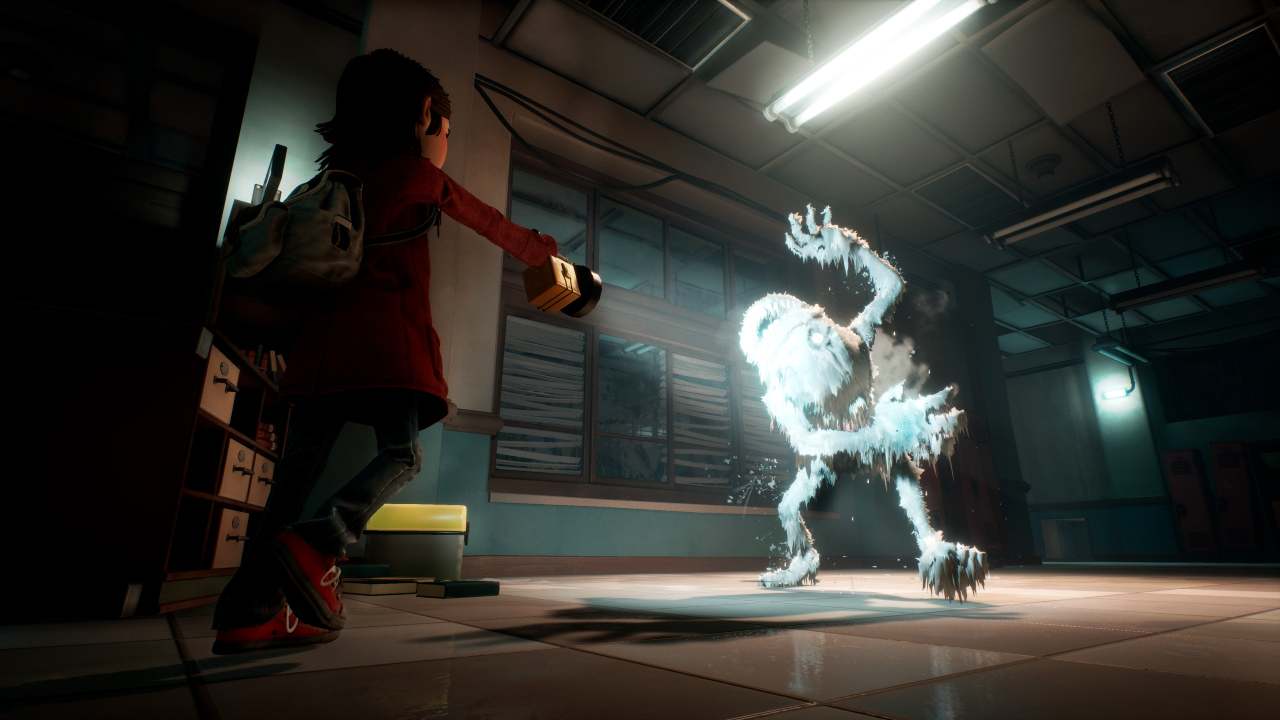 GYLT gameplay screenshot showing exploration and cinematic lighting