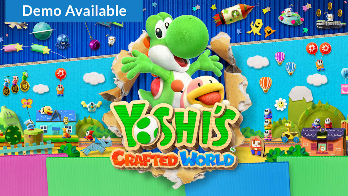Yoshi's Crafted World key art, Switch