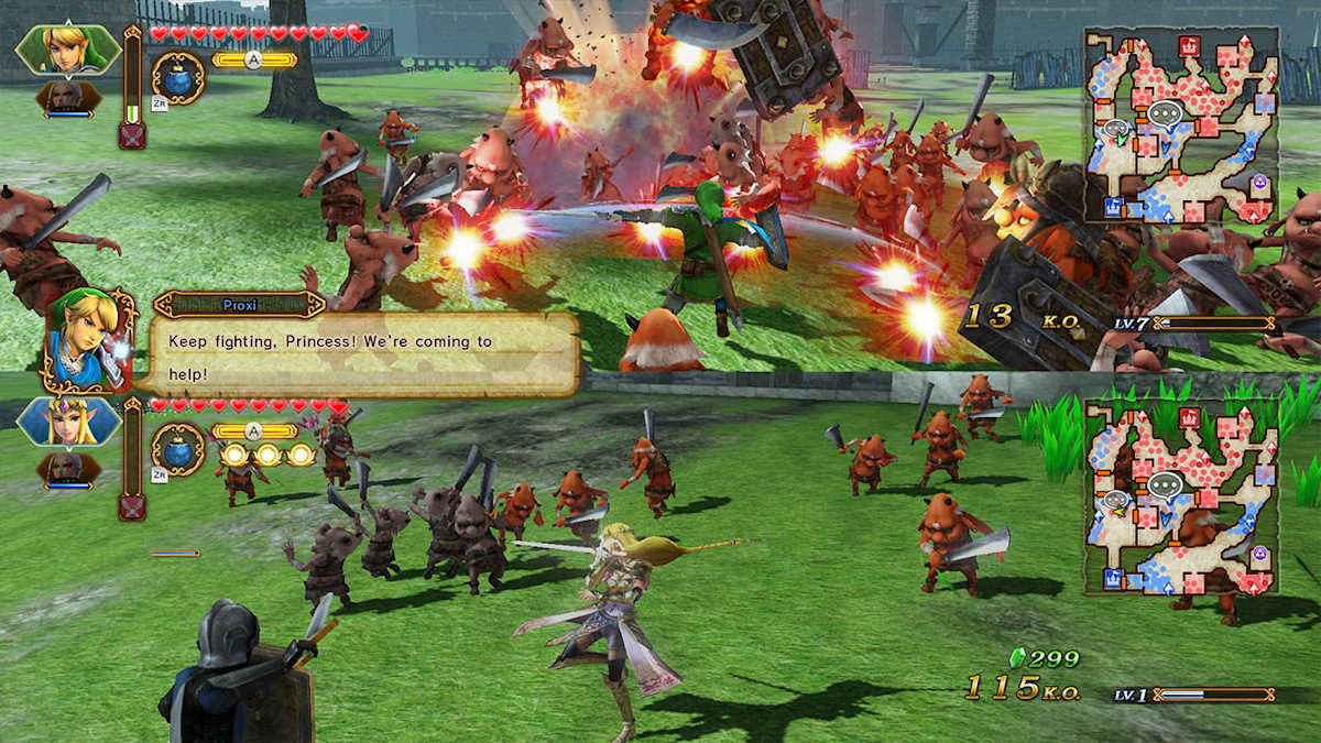 Hyrule Warriors gameplay on Switch