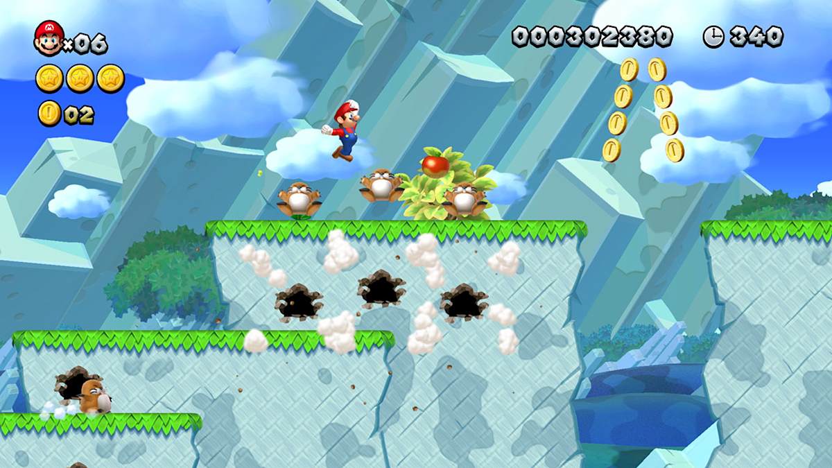 New Super Mario Bros. U Deluxe gameplay on Switch