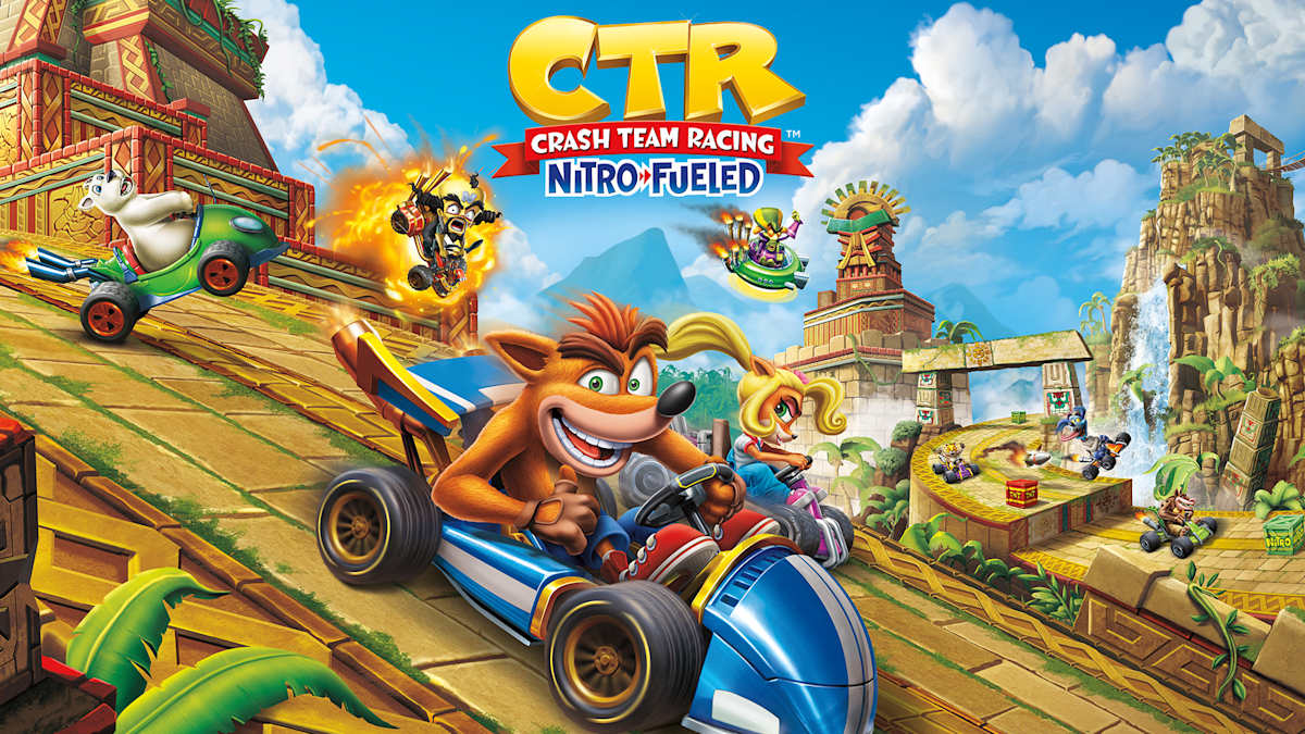 Crash Team Racing Nitro-Fueled key art, Switch