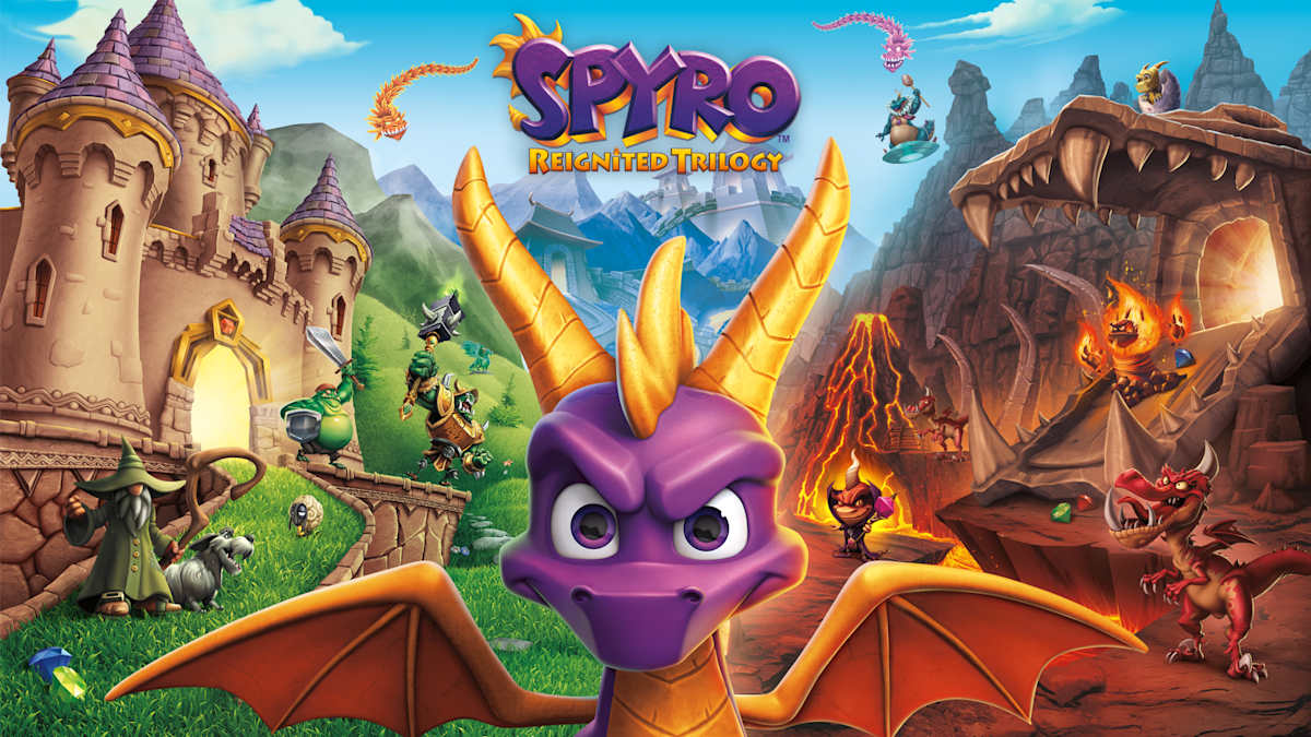 Spyro Reignited Trilogy key art, Switch